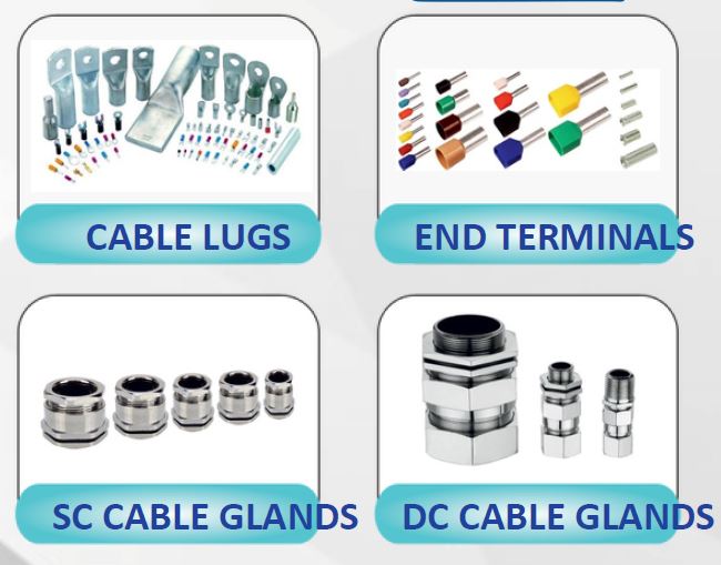 Cable Accessories and Capacitors — Lugs Glands Earthing