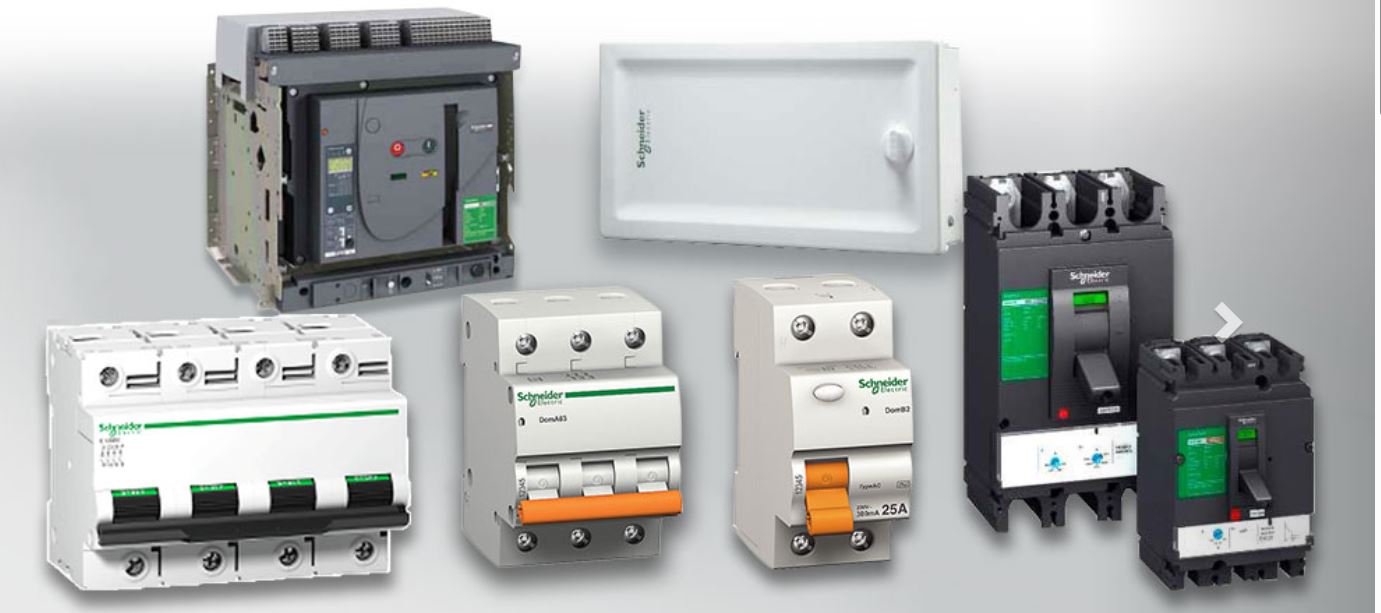 Schneider Electric MCBs, MCCBs and industrial switchgear products